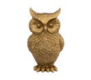 Déco De Noël Hibou Doré En Résine H16 Cm