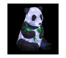 Déco Lumineuse Panda Noir et Blanc 40 LED Blanc Froid H 38 Cm