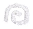 Guirlande De Noël Boa Large 15 Cm Blanc Longueur 2 Mètres