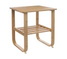 Table D'appoint Bout De Canapé En Bambou 45 X 45 X H 50 Cm