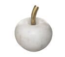 Pomme Décorative En Marbre Et Métal Doré D 11 X H 13 Cm