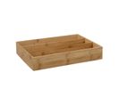 Organiseur De Cuisine Range Ustensile En Bambou 3 Grands Compartiments 28 X 38 Cm