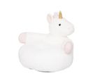 Fauteuil Licorne Fourrure Blanche 48 X 42 X 45 Cm