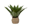 Plante Artificielle Agave Dans Pot En Roseau H 48 Cm