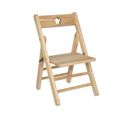 Chaise Pliante Pour Enfant En Bois Naturel H 51.9 Cm