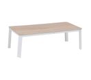 Table Basse Rectangulaire De Jardin Pavane Blanc