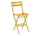 Lot De 2 Chaises Hautes Pliantes De Jardin Greensboro Jaune Moutarde