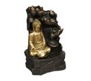 Fontaine et Bouddha Déco "kalyani" 39cm Noir et Or
