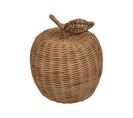 Pomme Décorative En Rotin Tressé D. 18 X H. 23 Cm