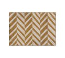 Tapis Décoratif Jaune Ocre Pour Extérieur Ou Intérieur En Polypropylène 120 X 160 Cm