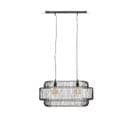 Luminaire Suspension En Métal Filaire Noir L 33.5 X P 33 Cm