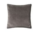 Coussin Décoratif En Velours Gris Et Motif Otto 55 X 55 Cm