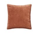 Coussin Décoratif En Velours Terracotta Et Motif Otto 55 X 55 Cm