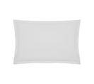 Taie D'oreiller En Percale De Coton Blanc 50 X 70 Cm