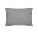 Taie D'oreiller En Percale De Coton Gris 50 X 70 Cm