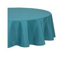 Nappe Ronde Anti-tache Bleu Canard  D 180 Cm