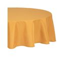 Nappe Ronde Anti-tache Jaune Ocre D 180 Cm