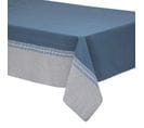 Nappe D'intérieur En Coton - 150x250cm - Bleu Et Gris