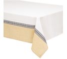 Nappe D'intérieur En Coton - 150x250cm - Blanc Et Orange