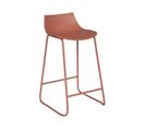 Tabouret De Bar Terracotta Pieds En Métal H 82 Cm