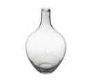 Vase Col Haut En Verre Gris H 38 Cm