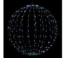 Déco Lumineuse Boule à Suspendre En Métal Noir  240 LED Multicolore D 40 Cm