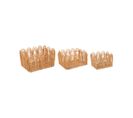 Lot De 3 Caisses De Rangement Cagette En Fer Et Rotin