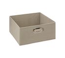 Boîte De Rangement Beige Lin 31 X 31 X 15 Cm