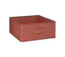 Boîte De Rangement En Velours Terracotta 31 X 31 X 15 Cm