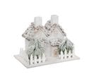 Déco De Noël Maison Enneigée 29 X 18.5 X H 22 Cm