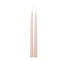 Lot De 2 Bougies Bâton "hugo" 30cm Rose