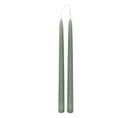 Lot De 2 Bougies Bâton "hugo" 30cm Vert Céladon