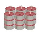 Lot De 18 Bougies Chauffe-plat "hugo" 3,7cm Rouge