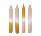 Lot De 4 Bougies Bâton "laya" 18cm Multicolore