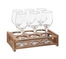 Lot De 6 Verres à Vin et Rack "victor" 30cl Transparent