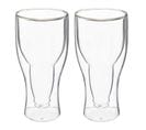 Lot De 2 Verres à Bière "double Paroi" 35cl Transparent