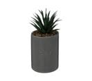 Plante Artificielle Pot En Céramique Bleu Gris H 20 Cm