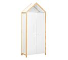 Armoire Enfant 2 Portes Maison Kima - Blanc