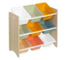 Meuble De Rangement Enfant 9 Bacs Play - Multicolore