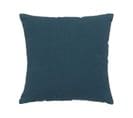 Coussin Déhoussable En Coton Bleu Egéen 38 X 38 Cm