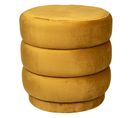 Pouf En Velours Ocre Sinan Atmosphera - Ocre