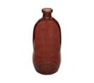 Vase Bouteille En Verre  Recyclé Rouge Ambre D 34 X H 73 Cm