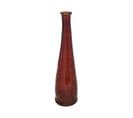 Vase Long En Verre Recyclé Rouge Ambre D. 18 X H. 80 Cm