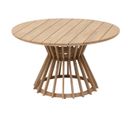 Table De Jardin "osuna" Acacia Certifié Fsc et 6 Places En Aluminium Traité Époxy