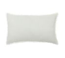 Coussin Décoratif Blanc Nid D'abeille 30 X 50 Cm