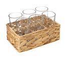 Lot De 6 Verres et Rack "tyson" 25cl Naturel