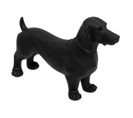 Objet Déco Chien Basset En Résine Noir Mat L 40 Cm