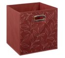 Boîte De Rangement Terracotta Avec Déco 31 X 31 X 31 Cm