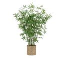 Plante Artificielle Bambou Dans Un Pot En Fibres Naturelles D 90 X H 150 Cm