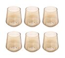 Lot De 6 Verres à Eau "olga" 45cl Ambre